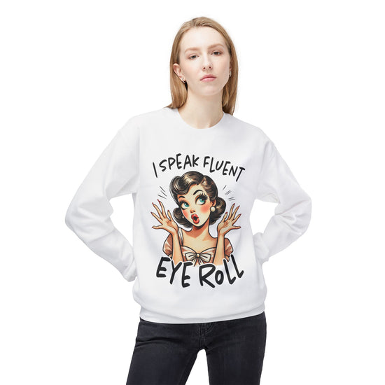 Fluent Eyeroll Softstyle Fleece Crewneck Sweatshirt