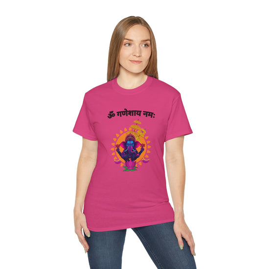 Hindutva : Om Ganeshaya Namaha Sanskrit T-Shirt