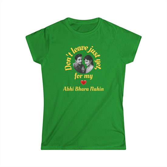 Bollywood Women Abhi Bhara Nahin Cute Couples T-Shirt