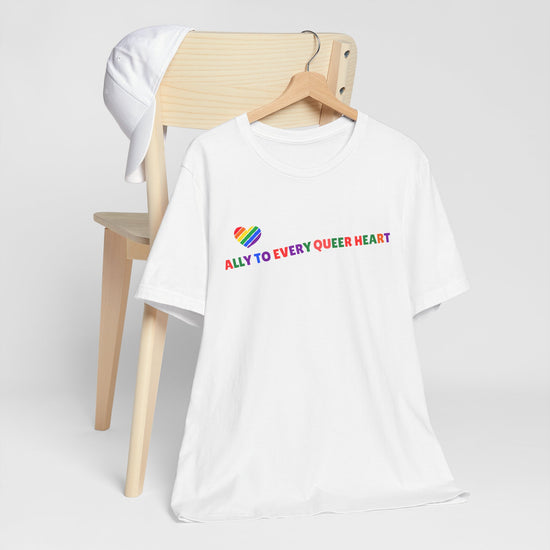 Pride Ally To Queer T-Shirt, Inclusive Fashion