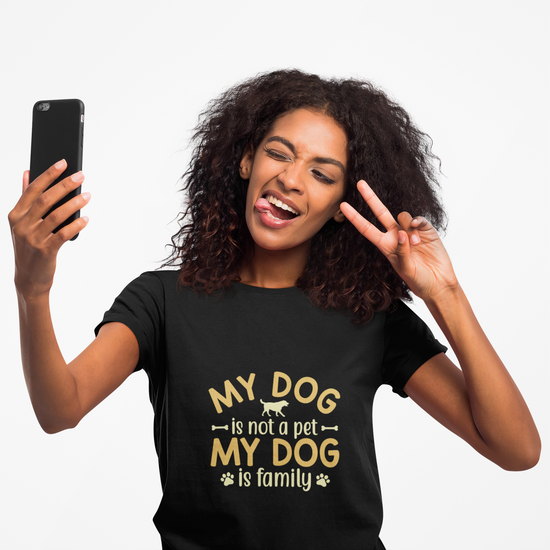 My Dog Is Family Heavy Cotton Tee