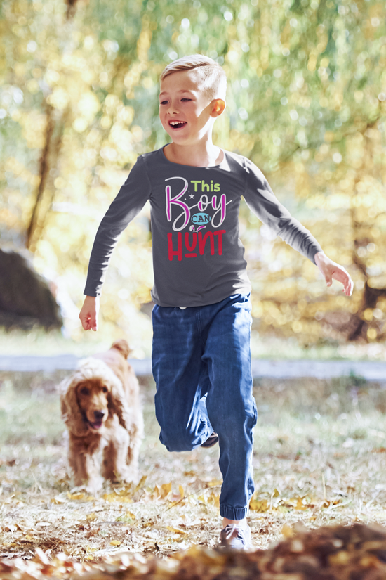 This Boy Can Hun Long Sleeve Tee