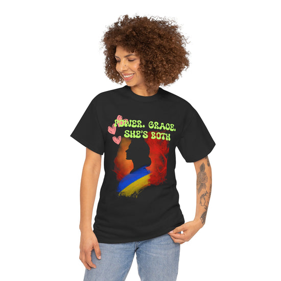 Empowered Women Power and Grace -Unisex Heavy Cotton Tee