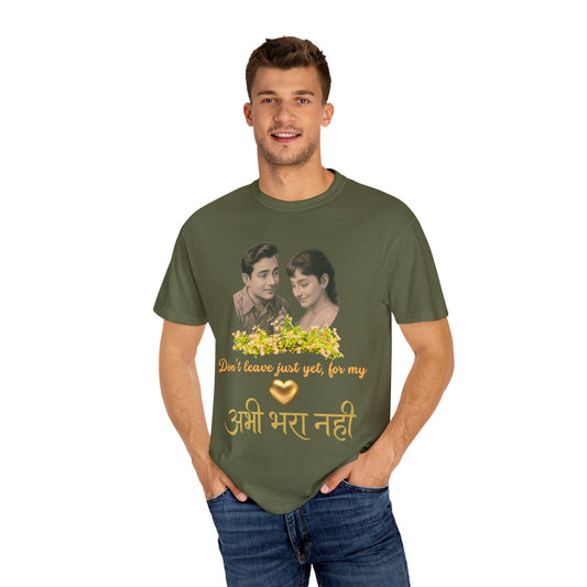 Bollywood Romantic Unisex T-Shirt - "Don't Leave Just Yet"